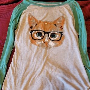 Humane Society Canada kitty with glasses t-shirt